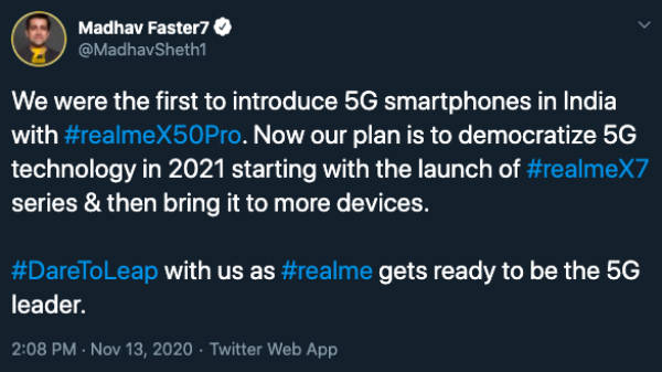 Realme X7 series