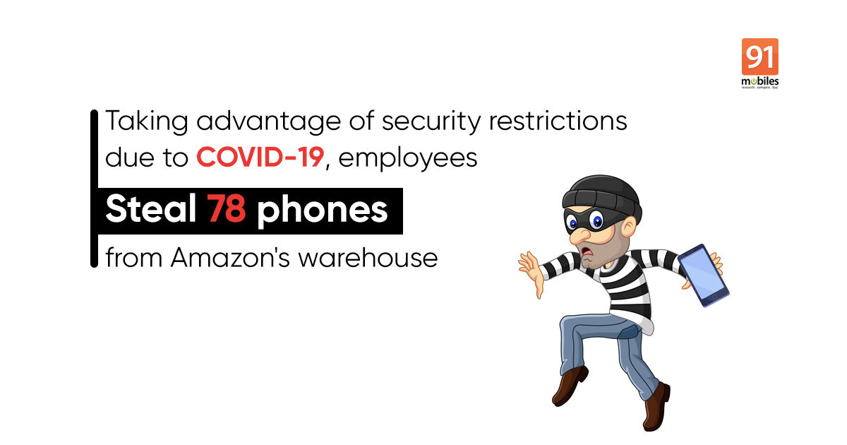 Amazon employees steal phones worth Rs 1 crore from Gurgaon warehouse