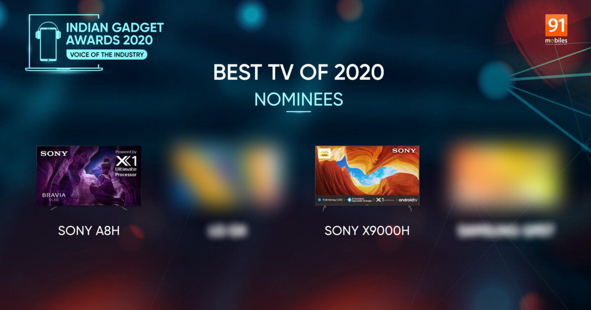 Indian Gadget Awards – Sony A8H and Sony X9000H lead the list of nominees for the Best TV of 2020