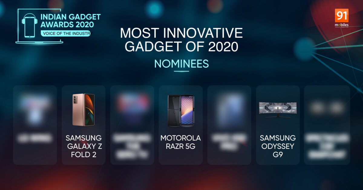 Indian Gadget Awards – Most Innovative Gadget of 2020 nominees: Samsung Galaxy Z Fold2 vs Motorola razr 5G vs others