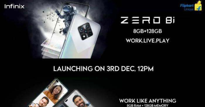 Infinix Zero 8i Flipkart listing