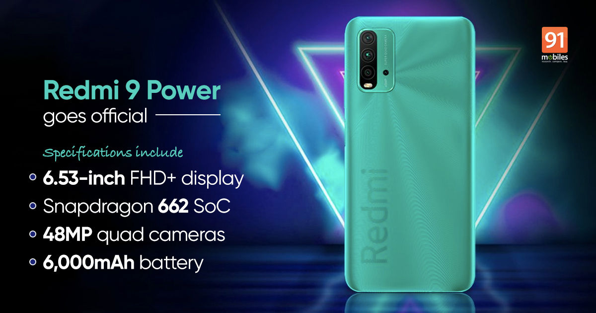 Redmi 9 Power launched in India with 48MP quad cameras, 6,000mAh battery: price, specs