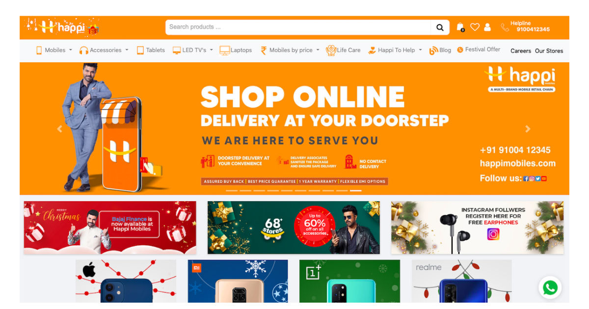 Happi Mobiles brings free 2-hour home delivery and exclusive discounts