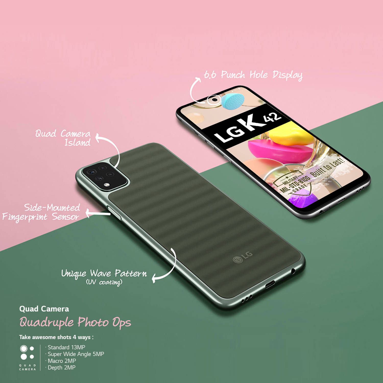 LG K42 budget smartphone with water and dust resistant design launched