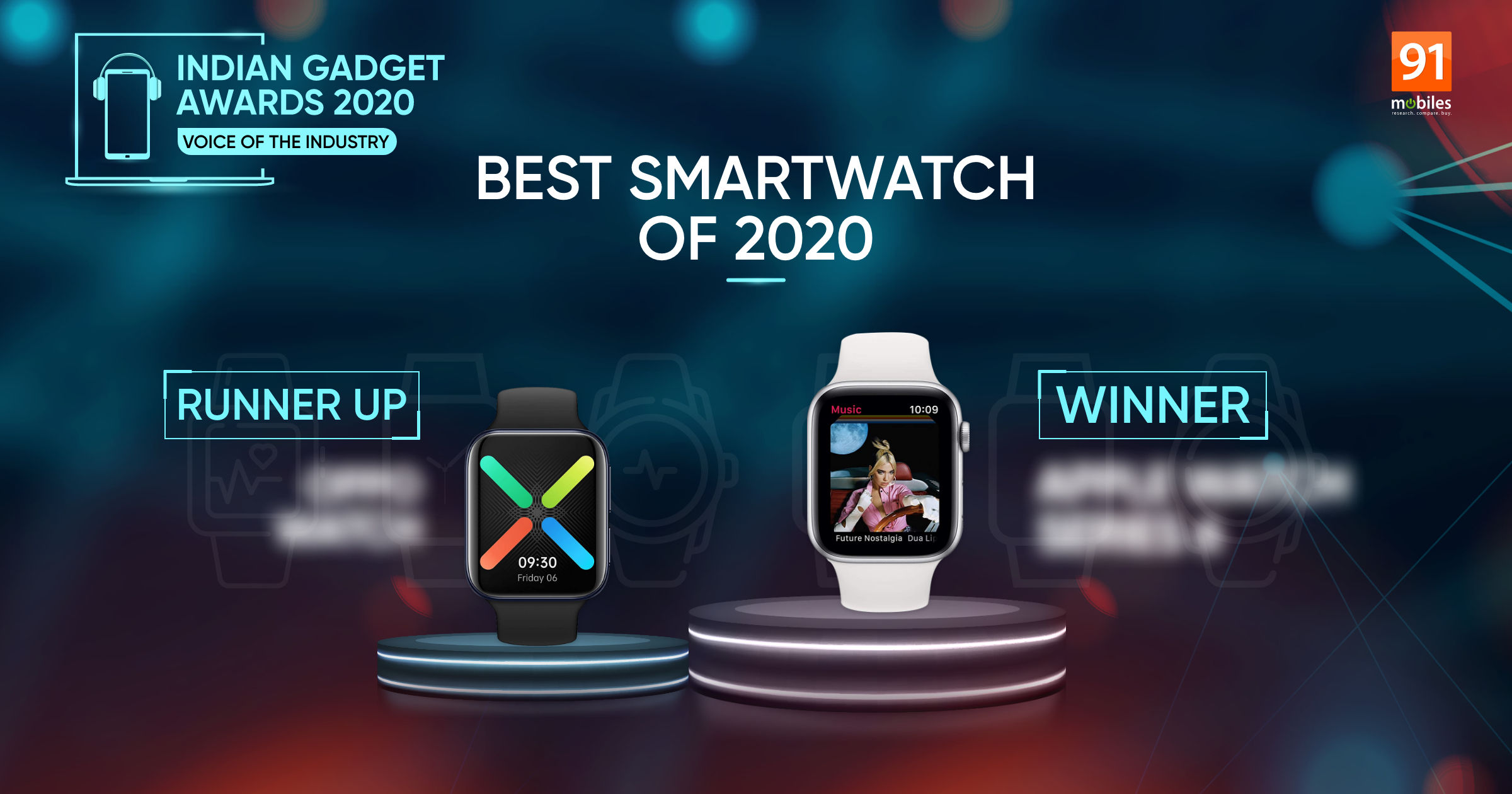 Indian Gadget Awards – Best Smartwatch of 2020: a fight to the death between Apple Watch Series 6 and OPPO Watch