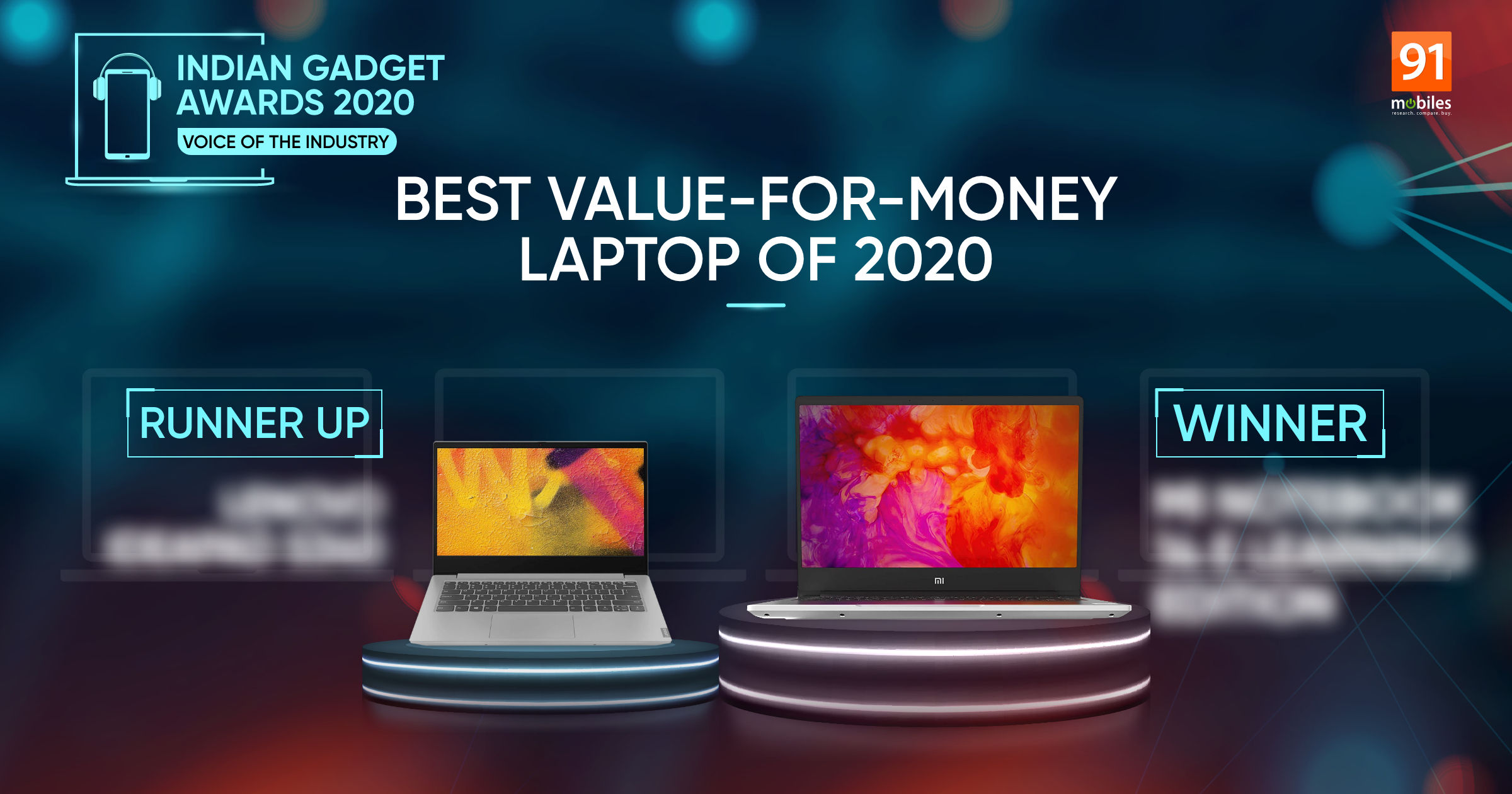 Indian Gadget Awards — Best Value for Money laptop of 2020: newbie Xiaomi battles veteran Lenovo