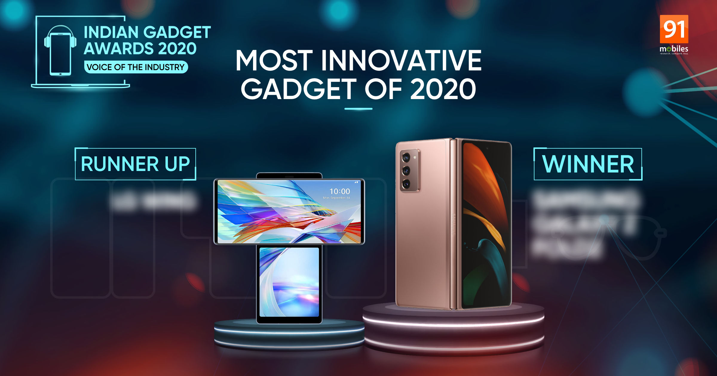 Indian Gadget Awards — Most Innovative Gadget of 2020: Galaxy Z Fold 2 or LG Wing?