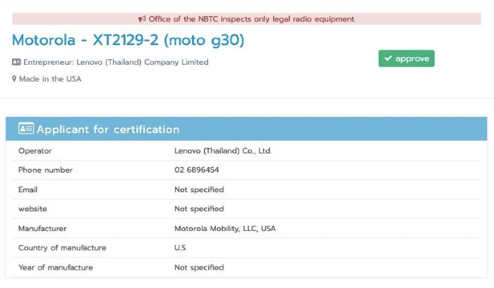 Motorola-Moto-G30-NBTC