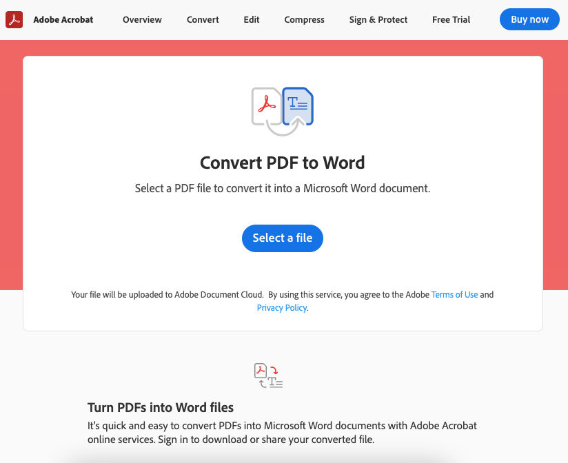 free pdf to word converter online