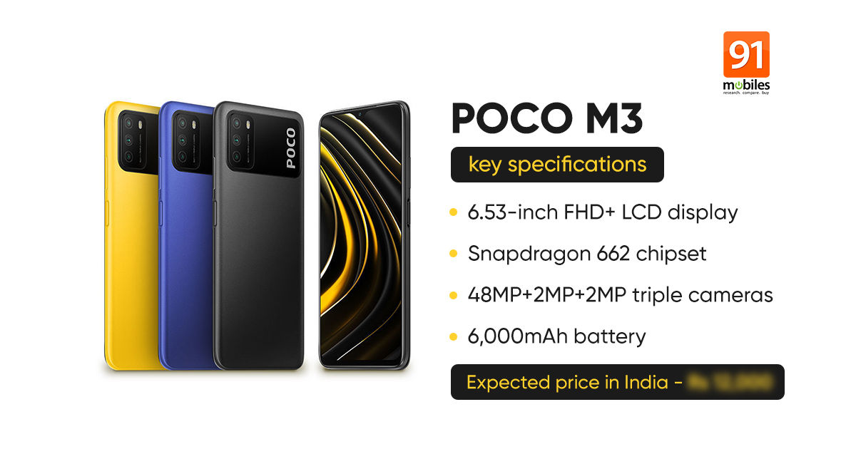 POCO M3 India launch date, price, specifications, and more: everything you need to know