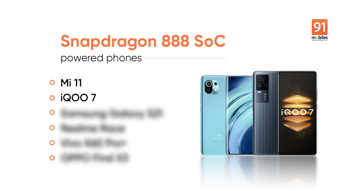 Best Snapdragon 888 phones list: Mi 11, Realme Race, Samsung Galaxy S21, and more