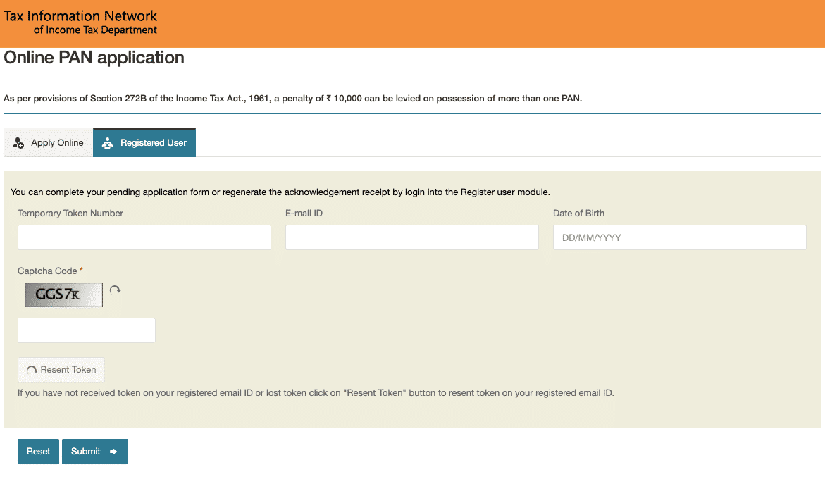 how to check PAN card status