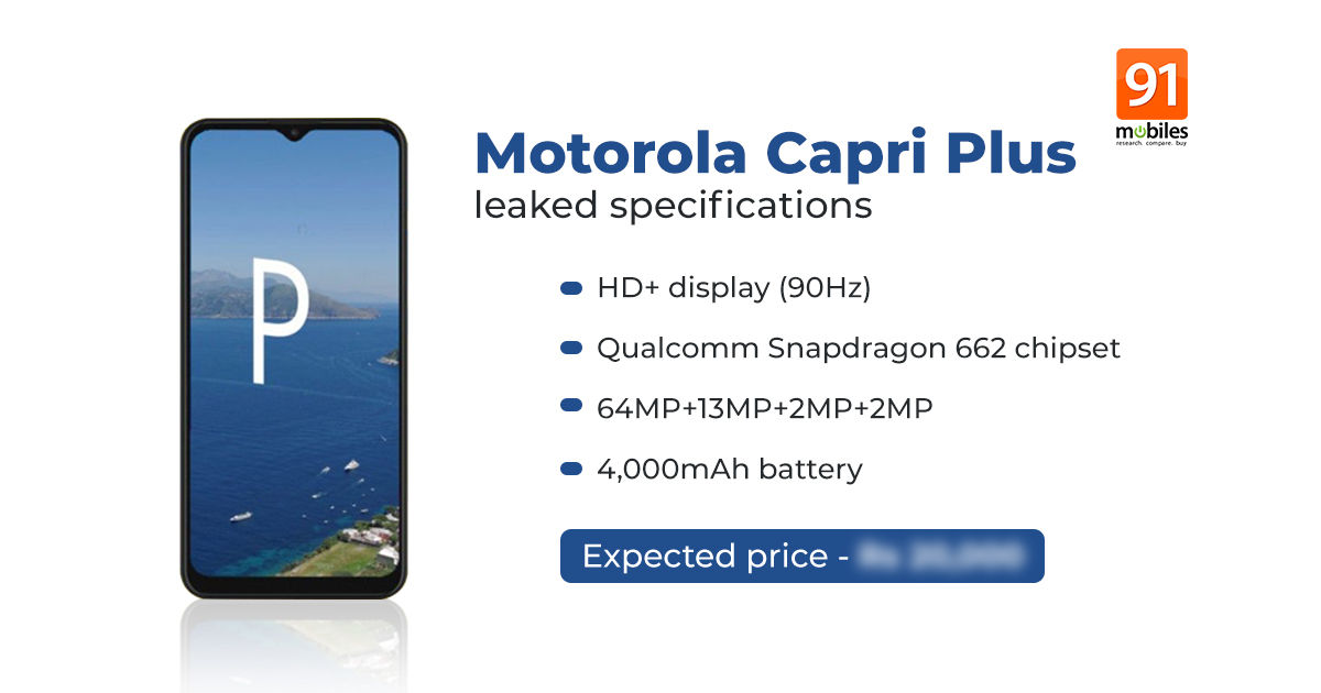 Motorola Capri Plus India launch imminent as the smartphone receives BIS certification | 91mobiles.com