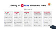 Jio Fiber plans and offers 2024: list of Jio broadband plans with price