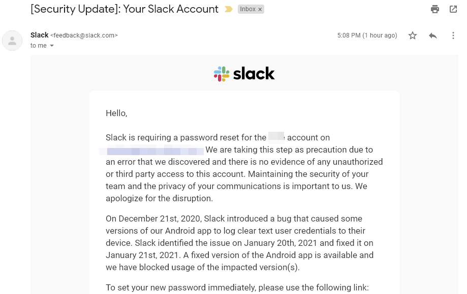 forward email to slack