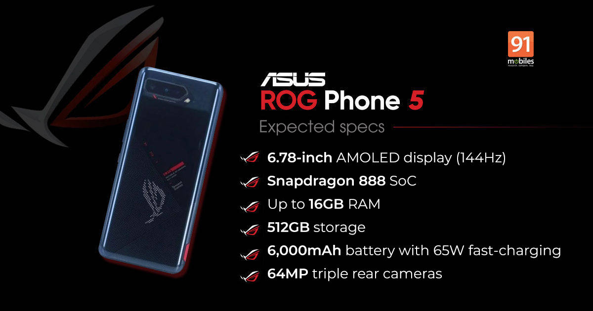 ASUS ROG Phone 5 Expected Specs