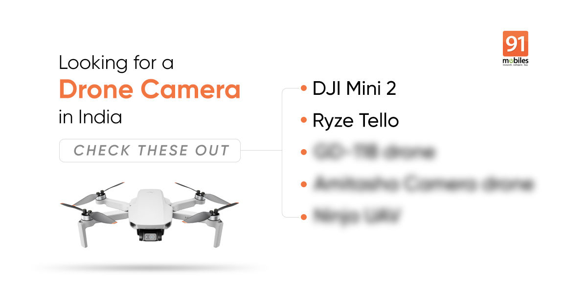 Best Drone cameras to buy in India: DJI Mini 2, Ryze Tello, GD-118 drone, and more
