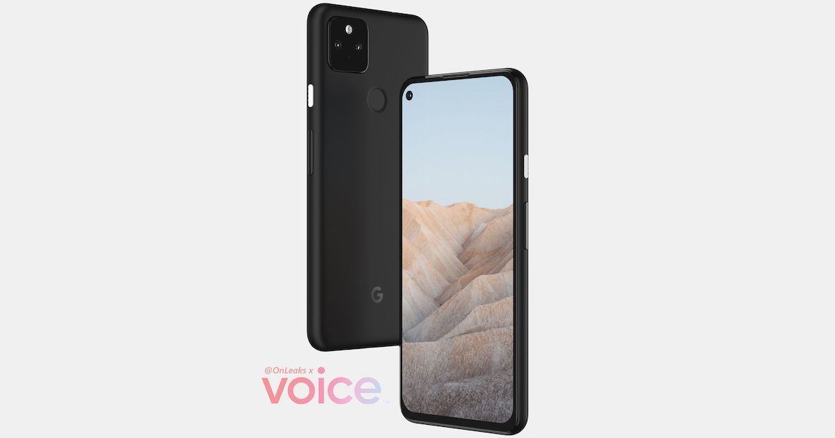 Google Pixel 5a render