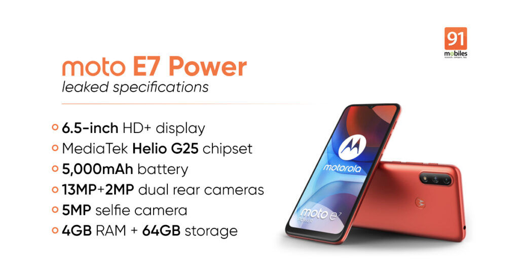 Moto E7 Power Specs Story