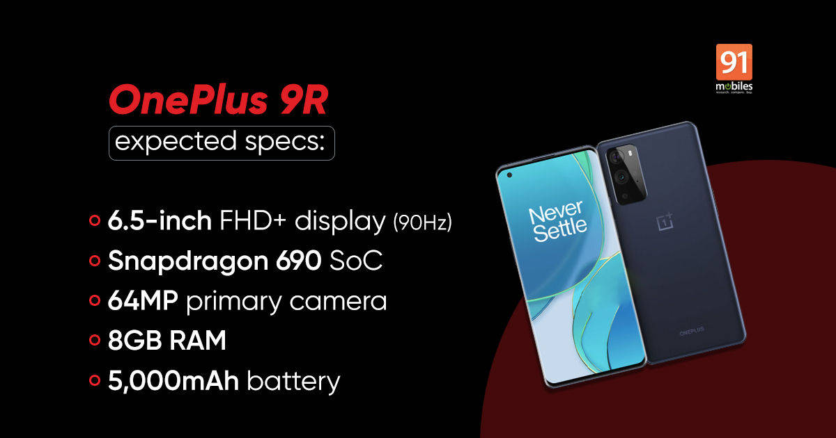 OnePlus 9R rumoured specs