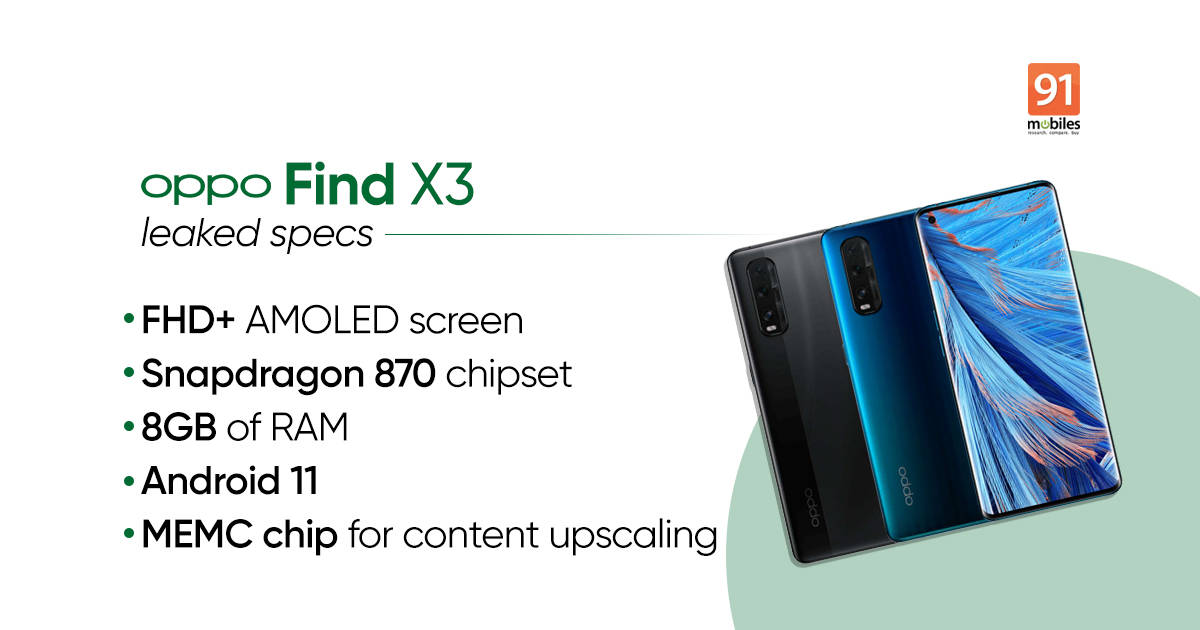 OPPO Find X3 Specs Story