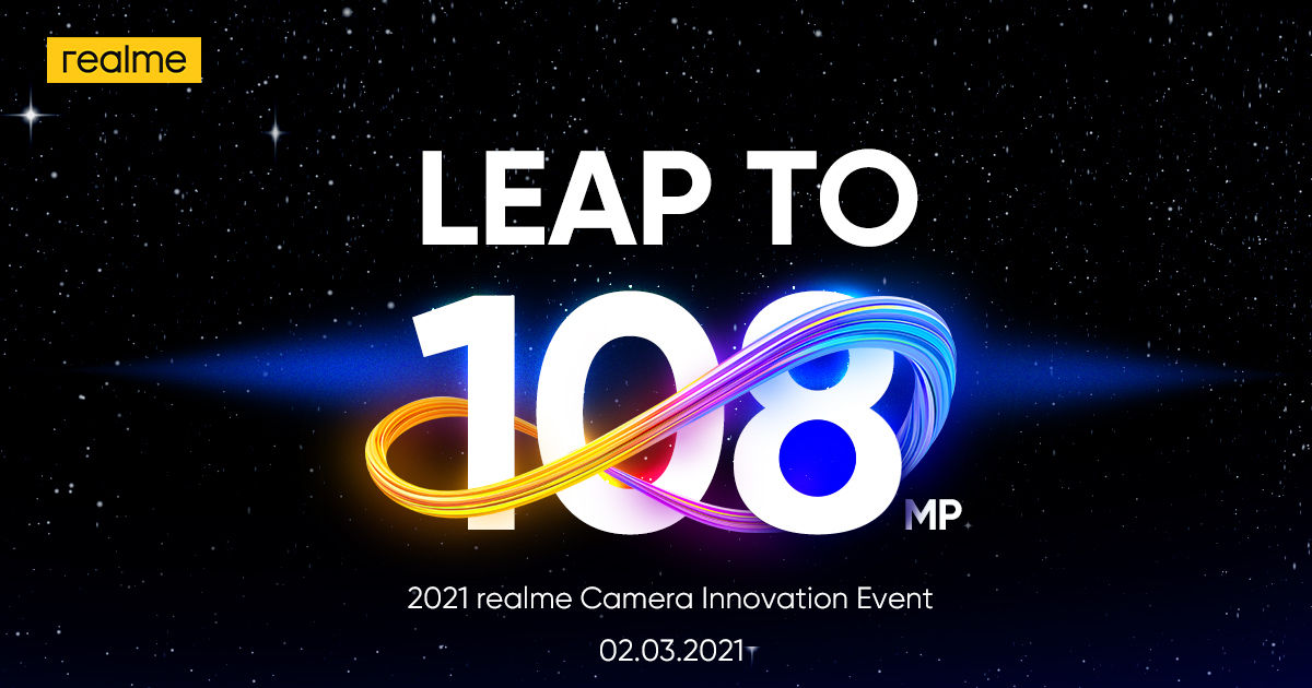 Realme camera event on March 2nd to showcase 108MP camera technology