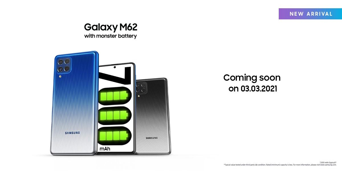 Samsung Galaxy M62 launch date