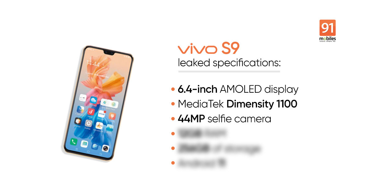 Vivo S9 camera specifications, design leaked ahead of launch
