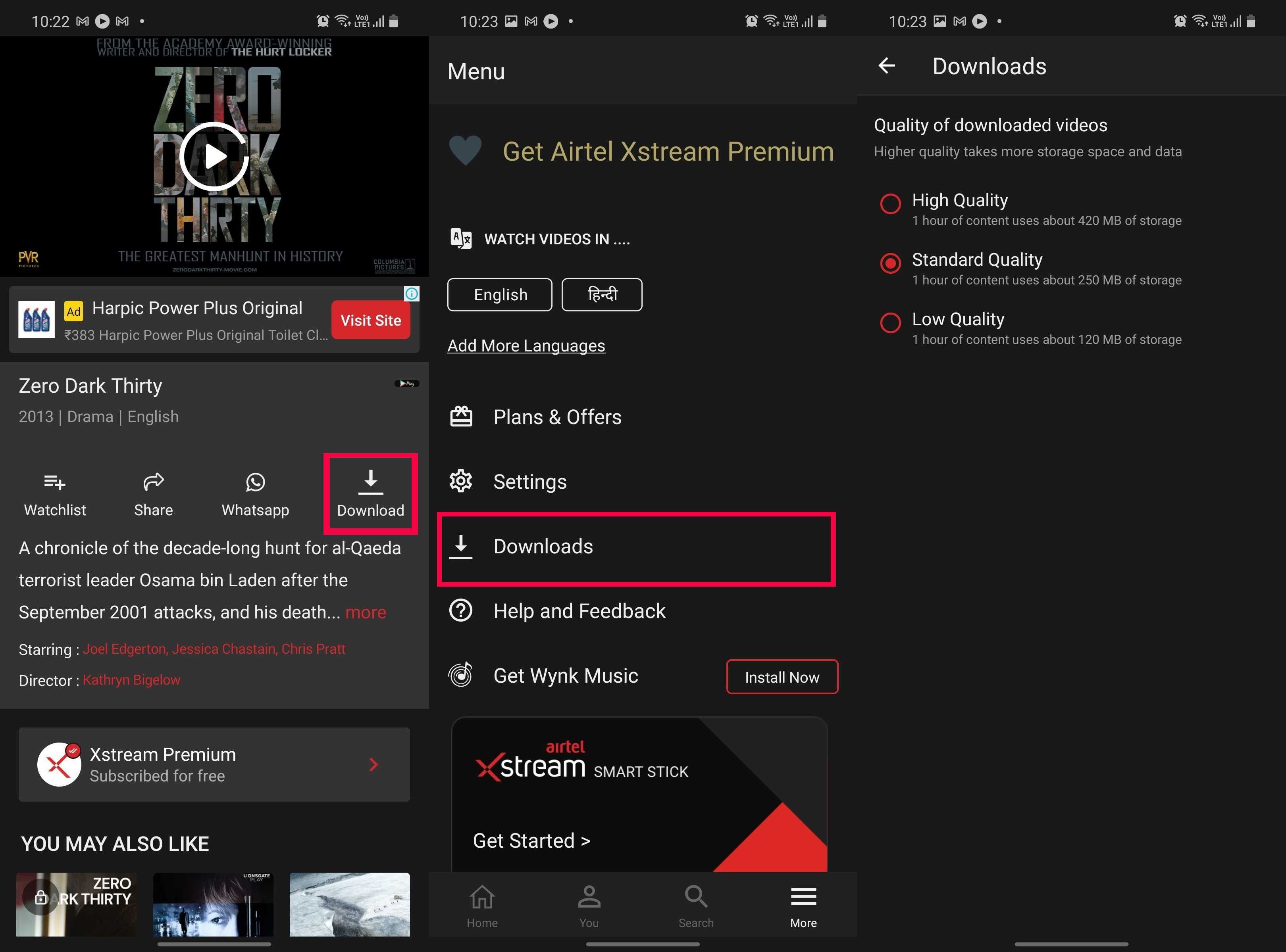 Airtel Xtreme app How to download movies in Airtel Xtreme app