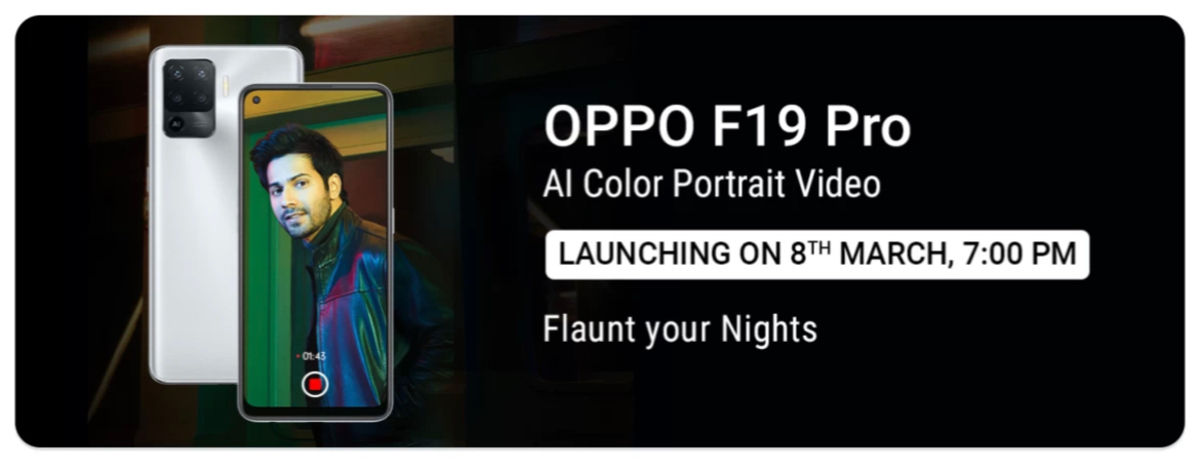 OPPO F19 Pro India launch