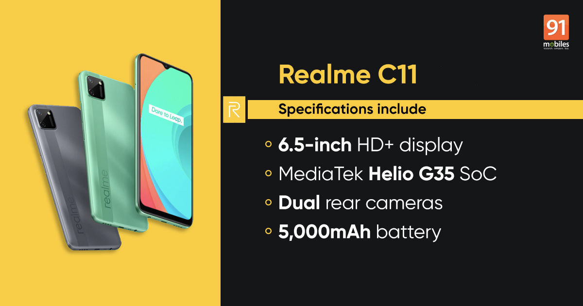Realme RMX3231 (Realme C11 2021) India launch imminent as it receives BIS certification