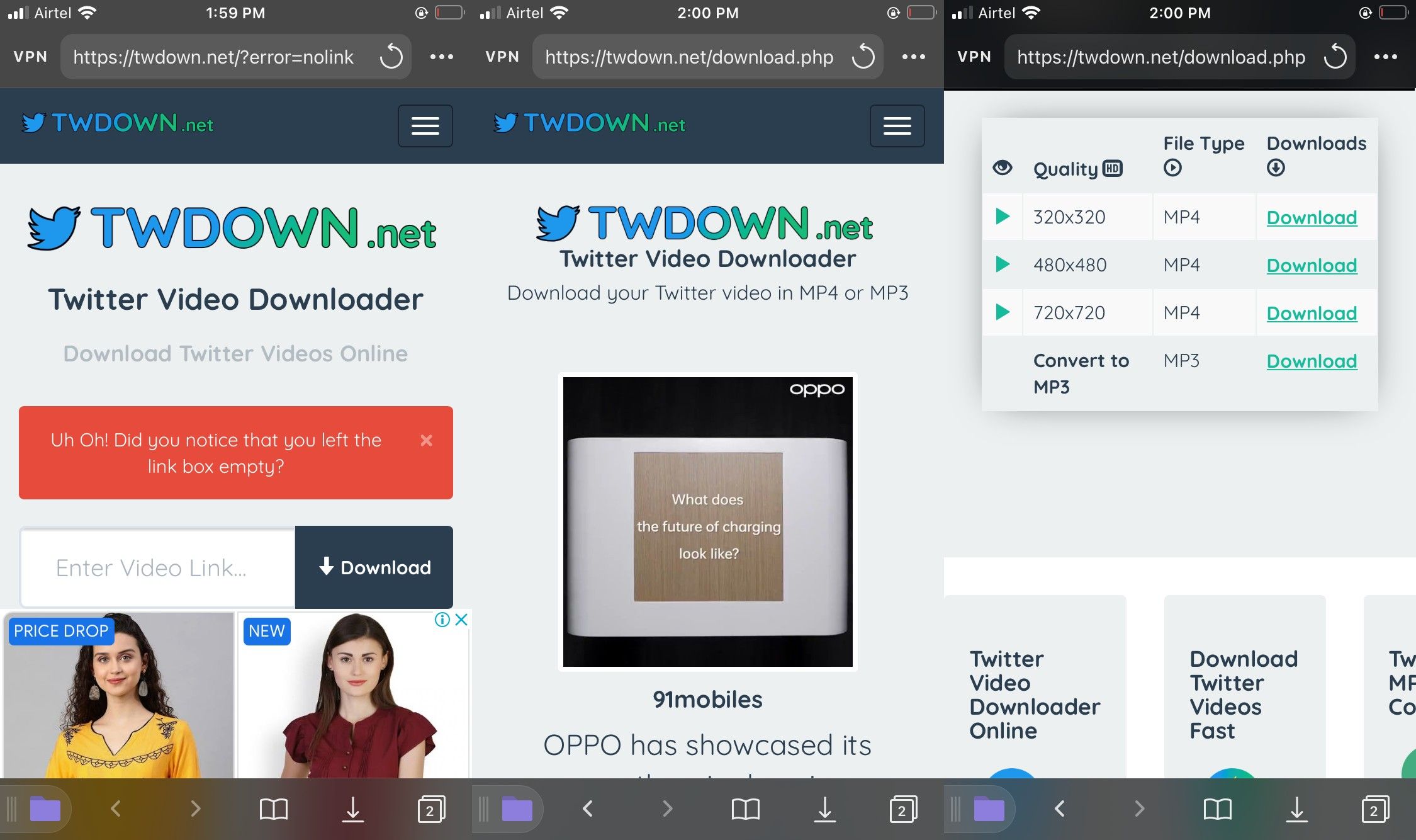 twitter video downloader mobile