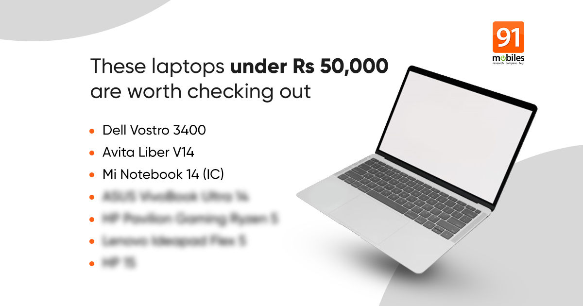 Best laptops under Rs 50,000 in India 2021: Dell Vostro 3400, Avita Liber V14, Mi Notebook 14, and more