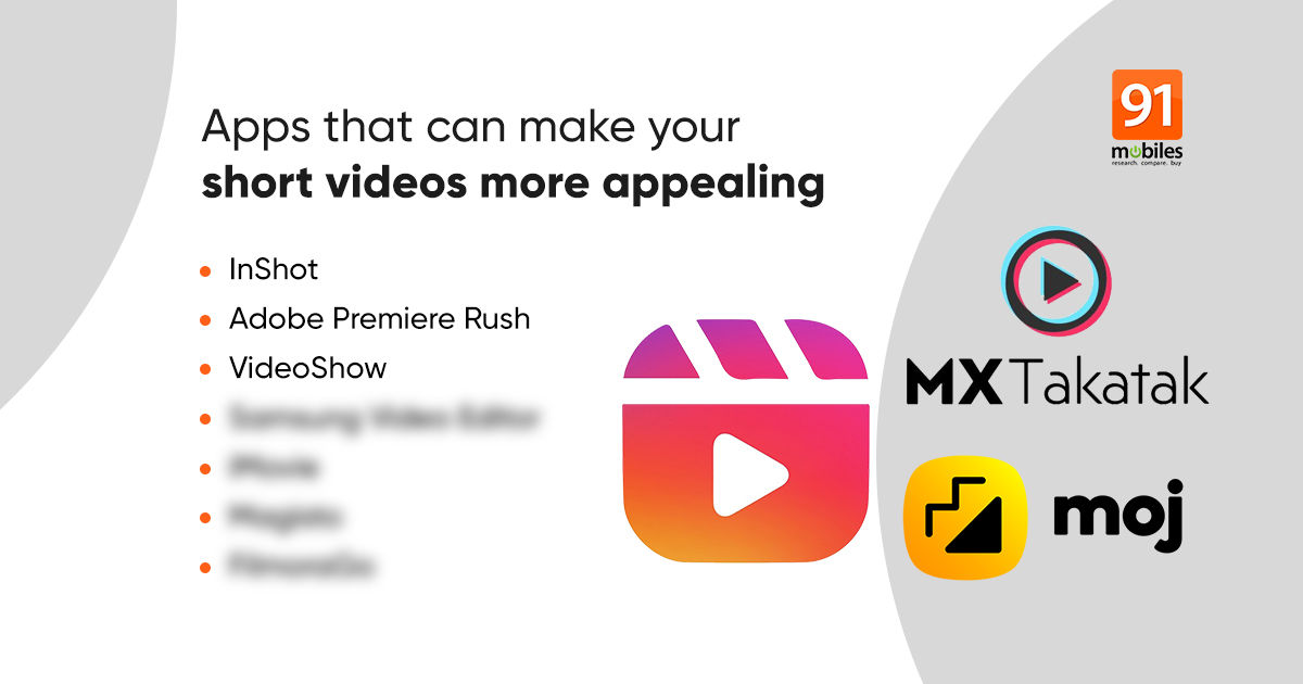 Best video editing apps for short video apps like Instagram Reels: InShots, Adobe Premiere Rush, VideoShow, and more