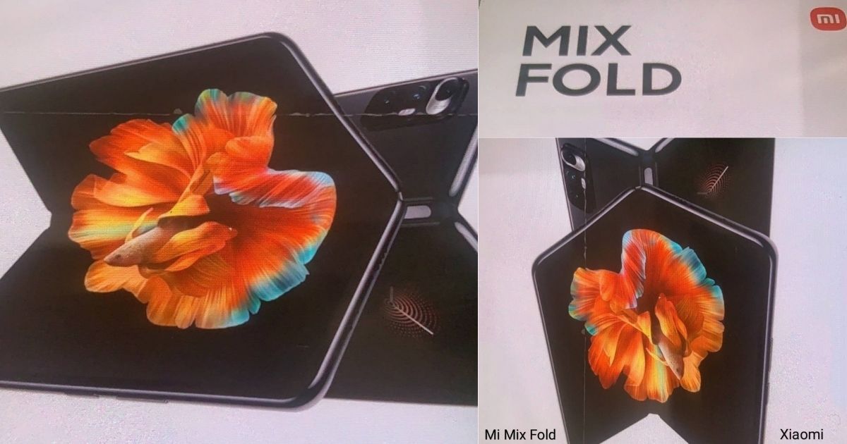 Mi MIX Fold poster leaks online, revealing the design for Xiaomi’s upcoming foldable phone