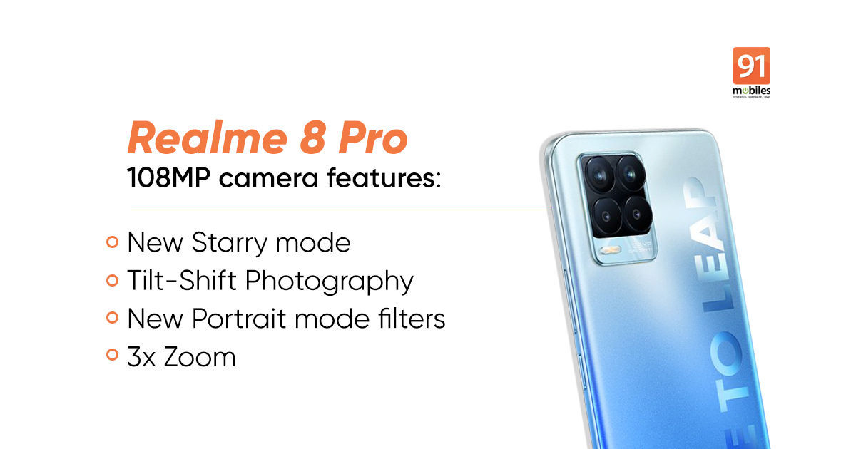 RealMe 8 Pro camera features