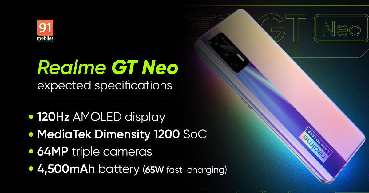 Realme GT Neo specs appear on Geekbench: 12GB RAM, Dimensity 1200 SoC, and more