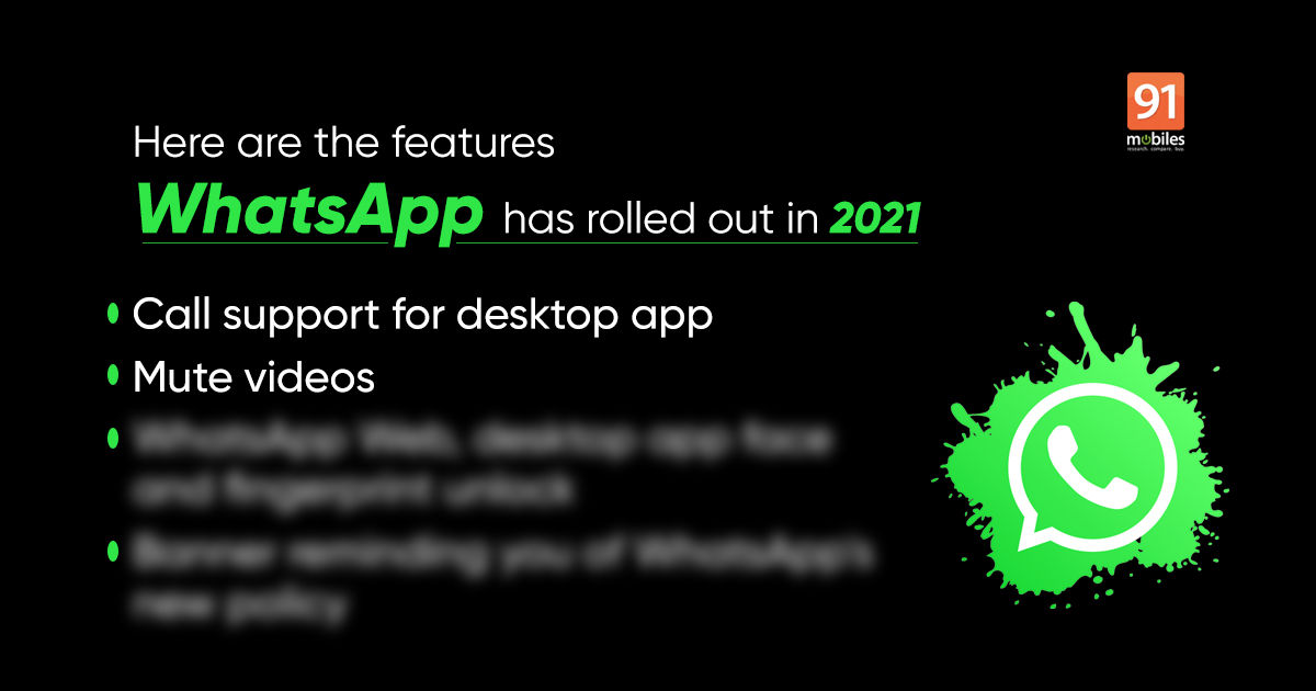 WhatsApp features launched in 2021 so far: mute videos, desktop calling, and more