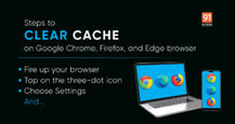 How to clear cache in Google Chrome and Microsoft Edge browsers in laptop, mobile