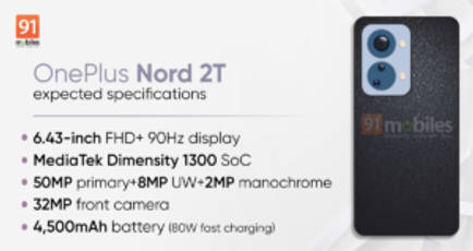 OnePlus Nord 2T expected India price, launch timeline, specifications, design, and everything else we know so far