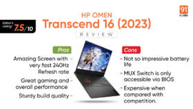 HP OMEN Transcend 16 (2023) review: value or portability?