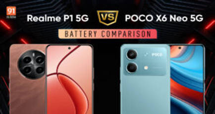 Realme P1 5G vs POCO X6 Neo 5G battery comparison: which phone offers better battery life?