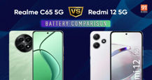 Realme C65 vs Redmi 12 5G battery comparison: which budget phone offers superior battery life?