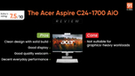 Acer Aspire C24-1700 AiO review: A stylish no-nonsense AiO for everyday use