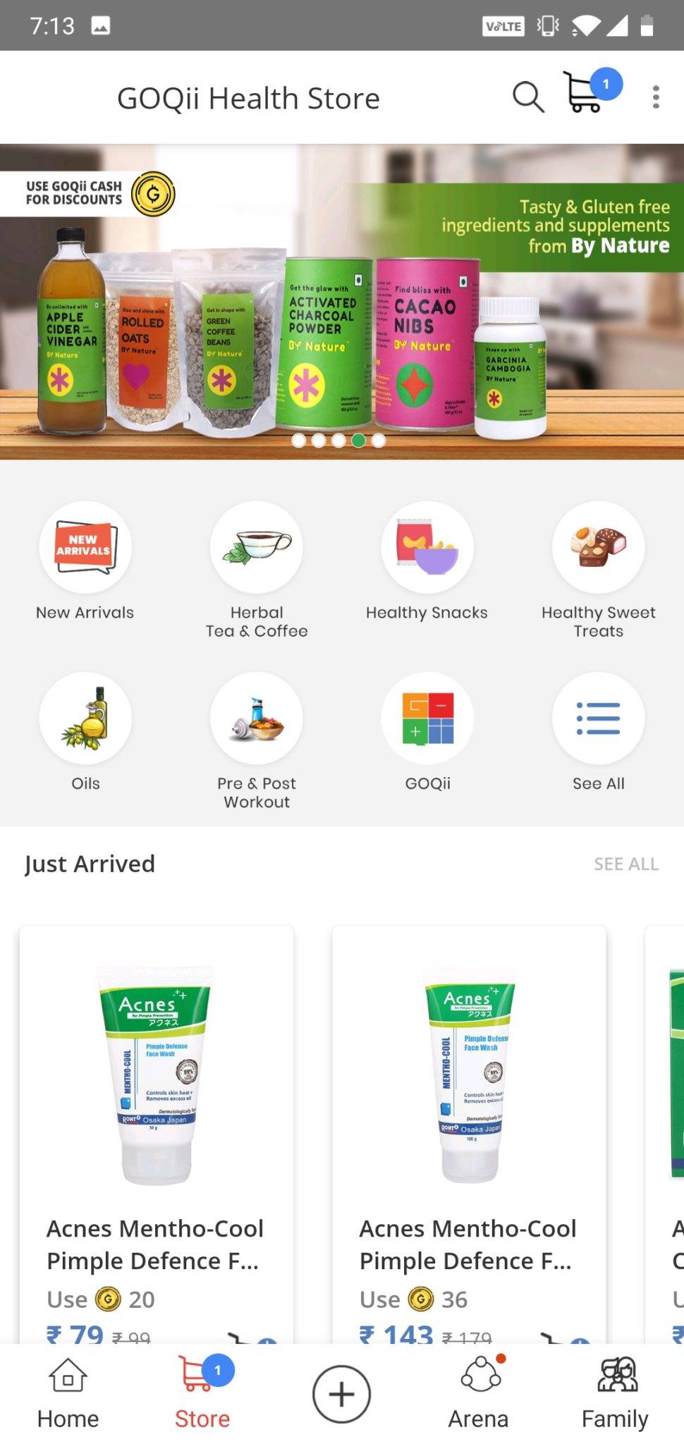Goqii Vital App UI 2