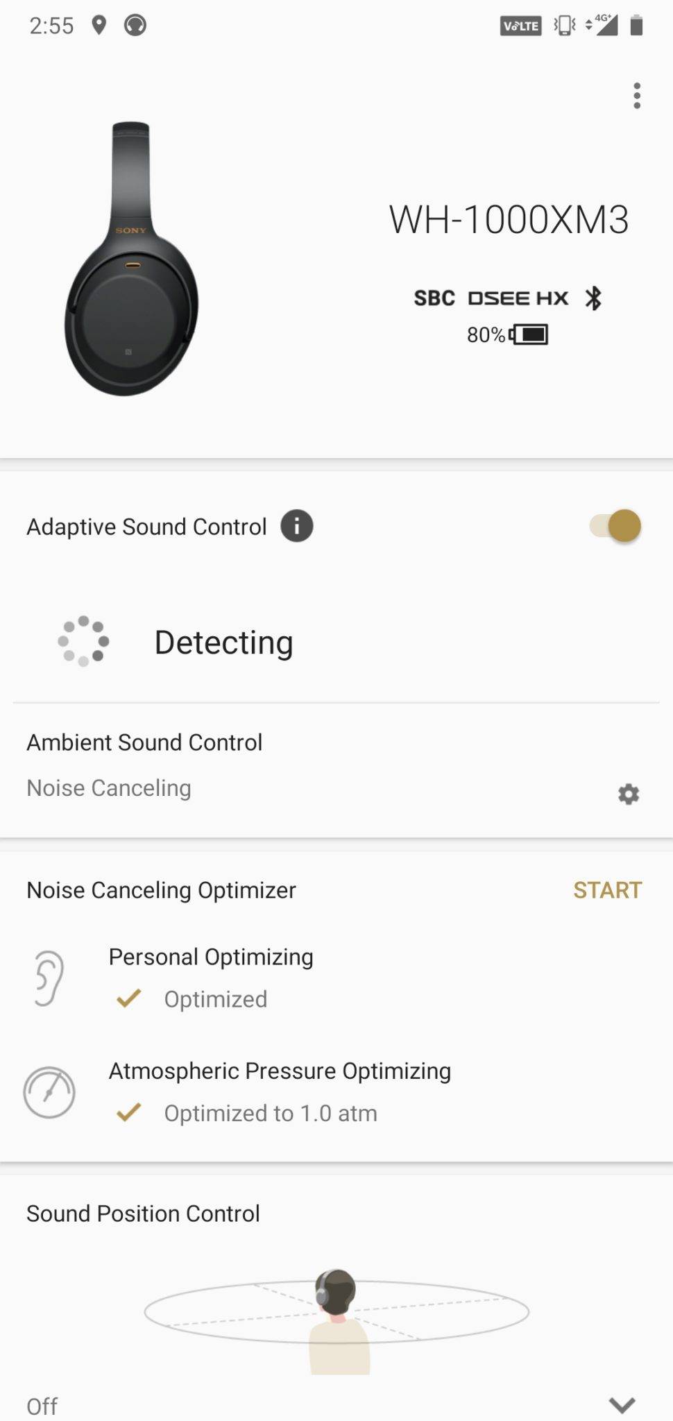 Sony WH-1000XM3 app 2