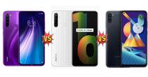Redmi Note 8 vs Realme Narzo 10 vs Samsung Galaxy M11