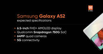 Samsung Galaxy A52 expected specs