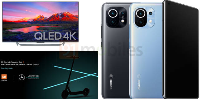 Xiaomi Mi QLED 4K TV Electric Scooter 2 Pro launch Europe prices leak Exclusive_featured