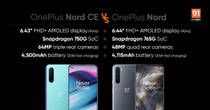 OnePlus Nord CE vs OnePlus Nord comparison